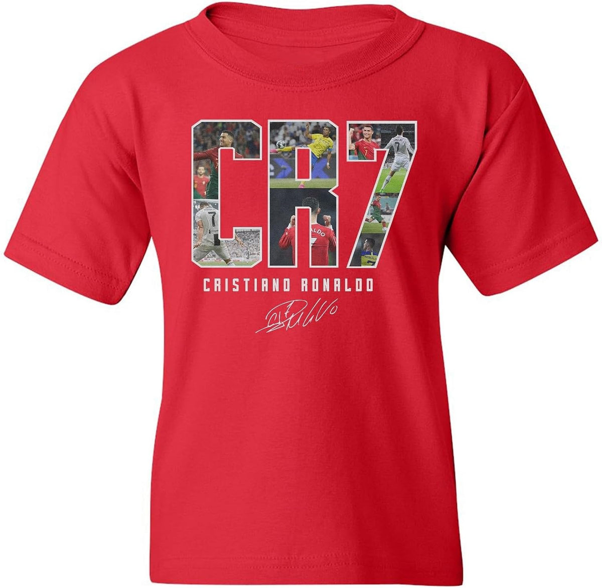 Collage Ronaldo Tribute - Soccer Goat Youth Unisex Unisex