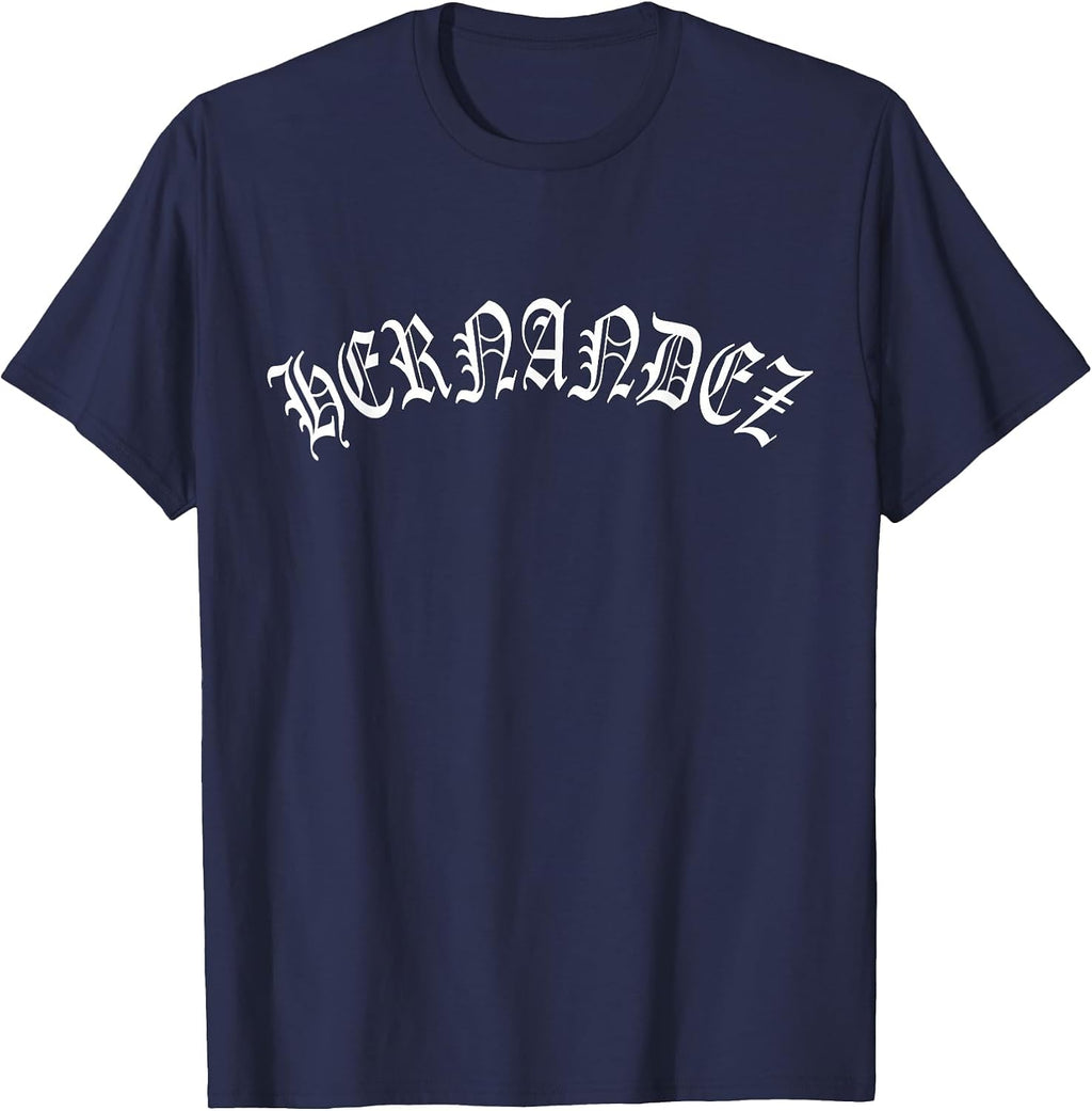 Hernandez Arched Old English Shirt Unisex