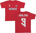 Norway Haaland 9 Inspired Soccer Jersey Style Toddler Unisex