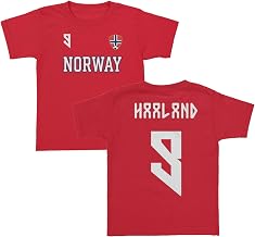 Norway Haaland 9 Inspired Soccer Jersey Style Toddler Unisex