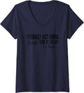 Womens Probably Just Gonna Jingle Some of The Way V-Neck T-Shirt