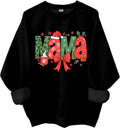 Christmas Mama Sweatshirt Merry Mama Holiday Shirts For Women Man Christmas Mom Shirt