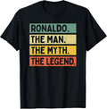 Ronaldo The Man The Myth The Legend Funny Personalized Quote Unisex
