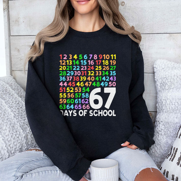 67 Days Of School Six Seven Meme T Shirt Unisex