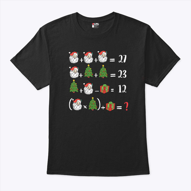 67 Six Seven Santa Tree Math Teacher Christmas T Shirt Unisex
