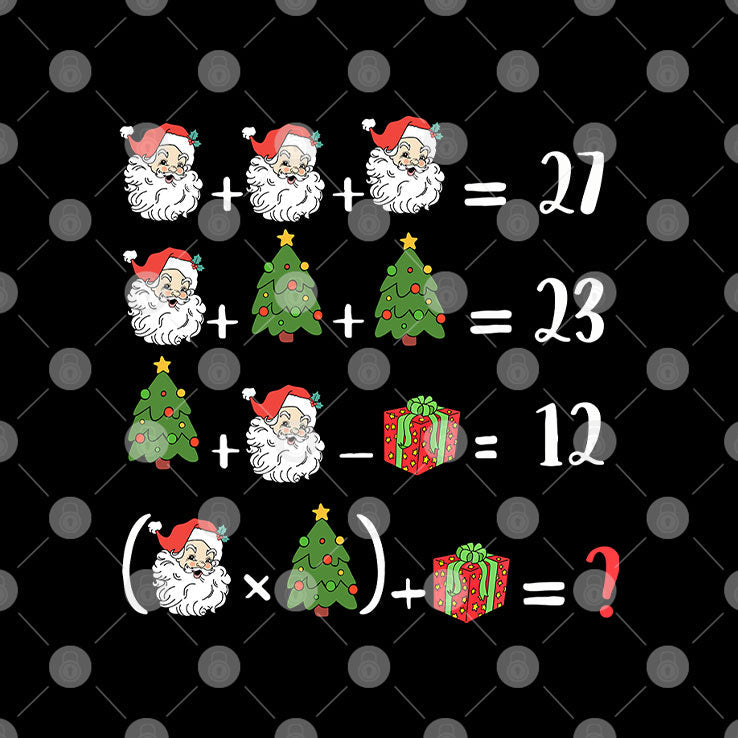 67 Six Seven Santa Tree Math Teacher Christmas T Shirt Unisex