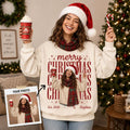 Personalized Christmas Sweatshirt, Custom Photo Christmas Shirt, Custom Name Xmas Crewneck, Vintage Christmas Portrait, Christmas Gift