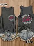 Double Sided Lake Print  Tank Top Vacation Outfits Women Summer Outfits Women