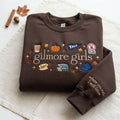 Embroidered Fall Movie Inspired Sweatshirt, Fall Girls Coquette Crewneck, Star Hollow Fall Apparel, Cozy Autumn Top, Autumn Lover Gift