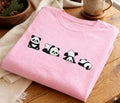 Embroidered Cute Panda Sweatshirt, Rolling Panda Hoodie Shirt, Funny Animal Crewneck, Panda Lover Gift, Cozy Aesthetic