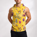 New Cartoon Anime Poket mons Print Sleeveless Hooded