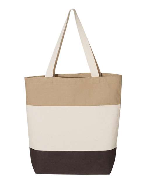 Q-Tees 11L Tri-Color Tote
