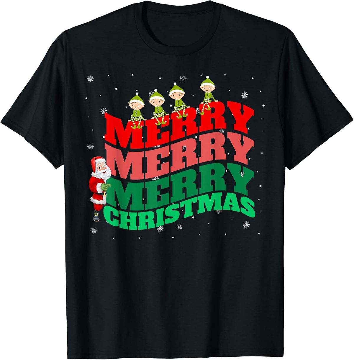 Merry Merry Merry Christmas Santa Elf