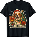 Tis The Season English Foxhound Dog Merry Christmas Mom Dad T-Shirt