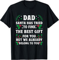 Christmas Shirt For Dad Xmas Daddy Father Christmas Dad T-Shirt