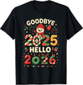 Family Christmas Shirts Matching 2025, Funny NYE Hello 2026 T-Shirt