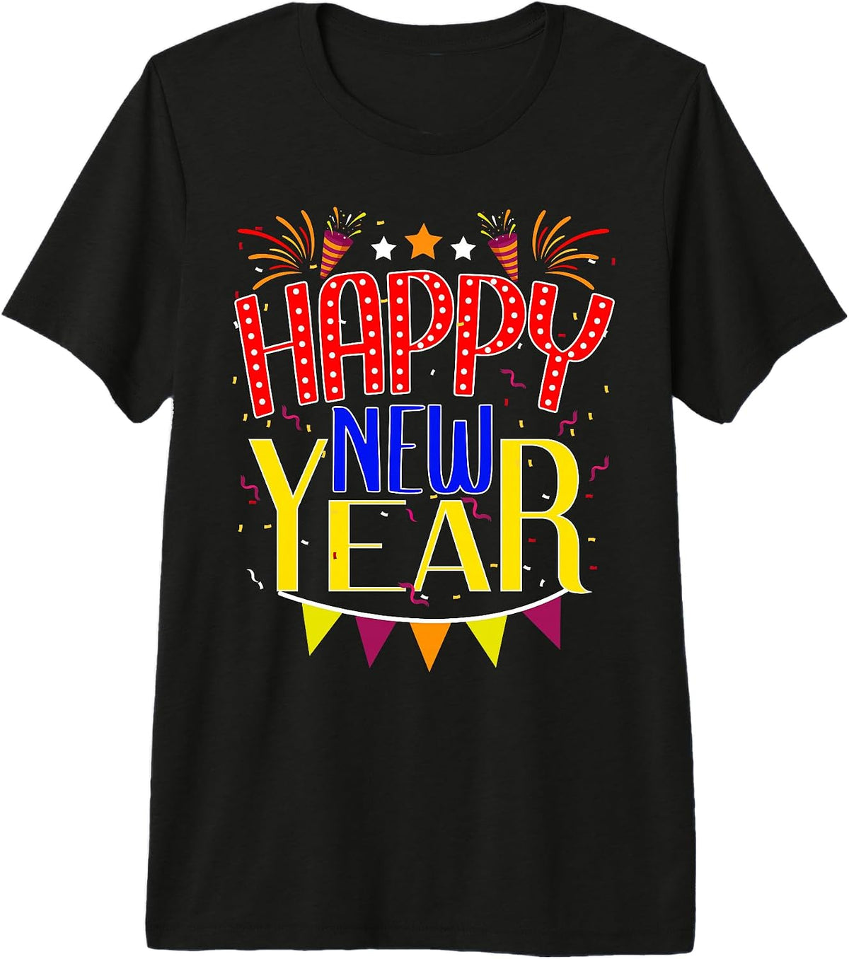 Happy New Year Funny Matching Family New Year Holiday Party Premium Tri-Blend T-Shirt