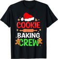 Merry Christmas Cookie Baking Crew Funny Baking Baker Xmas T-Shirt