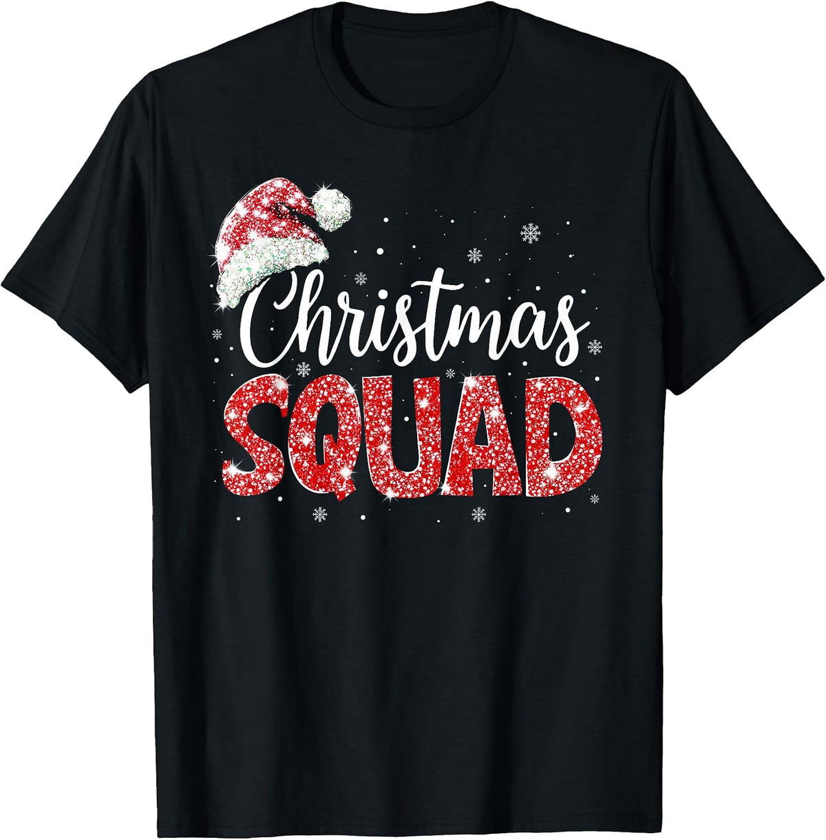 Christmas Squad Xmas Snowflake Santa Family Pajamas Holiday T-Shirt