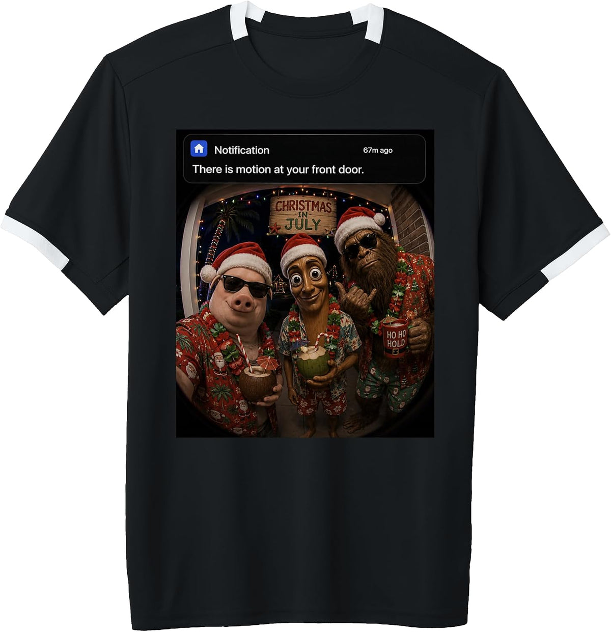 Motion at Your Front Door Trio Christmas in July Memes Funny Adult & Youth Soccer Jersey