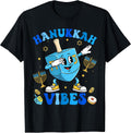 Hanukkah Vibe Funny Dreidel Dabbing Shirt Menorah Chanukah T-Shirt