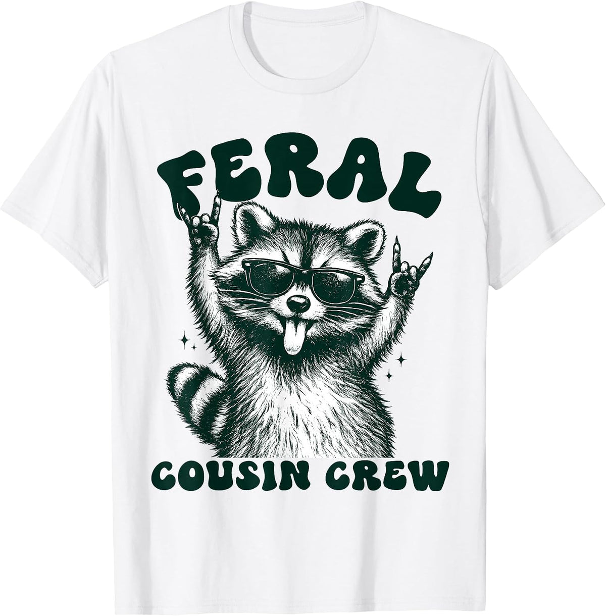 Retro Feral Cousin Crew Summer Vacation Kids Boys Girls T-Shirt