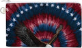 Usa Bald Ea-gles Coin Purse Pouch Change Holder With Zip Canvas Clutch Card Wallet for Women Men
