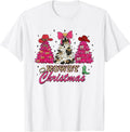 Coquette Howdy Christmas, Cowgirl Western Christmas Trees T-Shirt