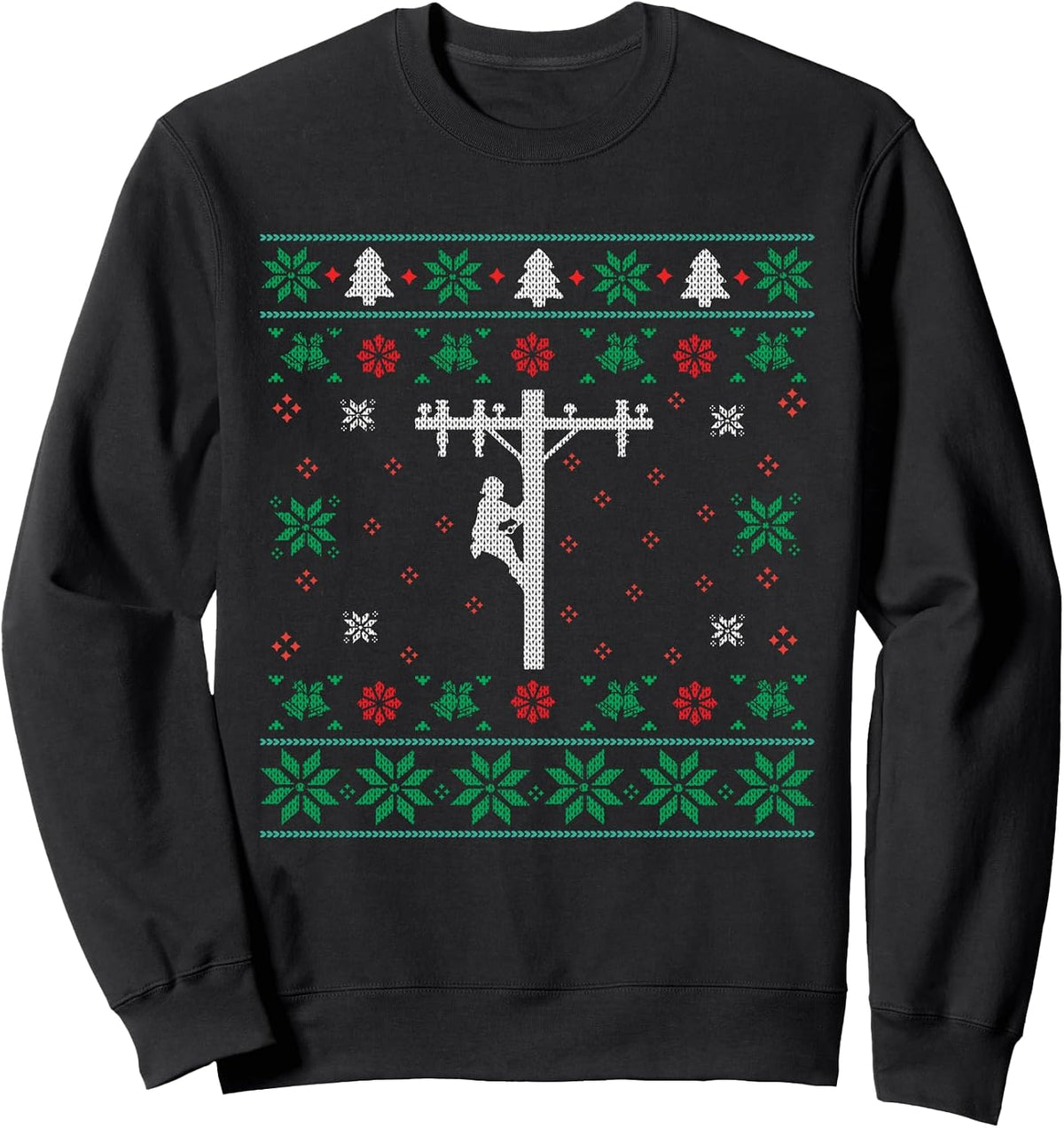 Christmas Sweatshirt Lineman Ugly Christmas Gift