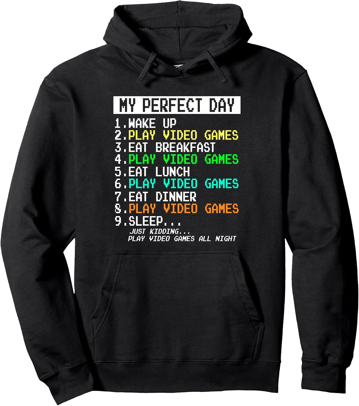 Gaming Apparel Video Game Gamer Gifts Men Boy Funny Humor Pullover Hoodie