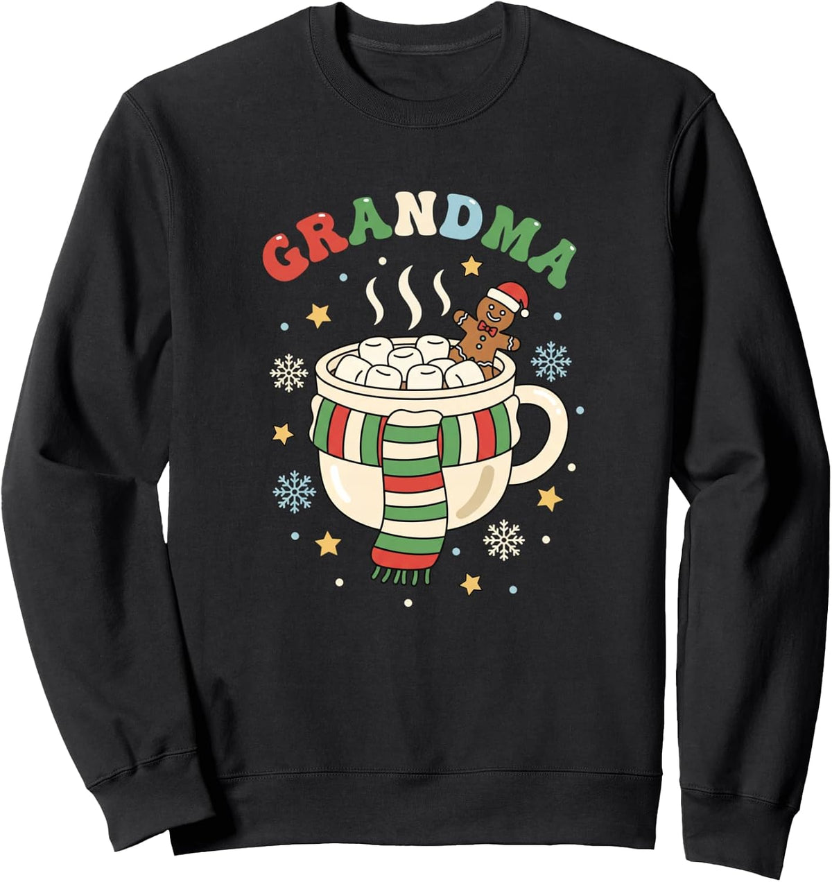 Grandparent Holiday Grandma Cocoa Christmas Design Sweatshirt