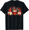 Cute Retro Chocolate Hot Cocoa Mug Funny Gnomes Christmas T-Shirt