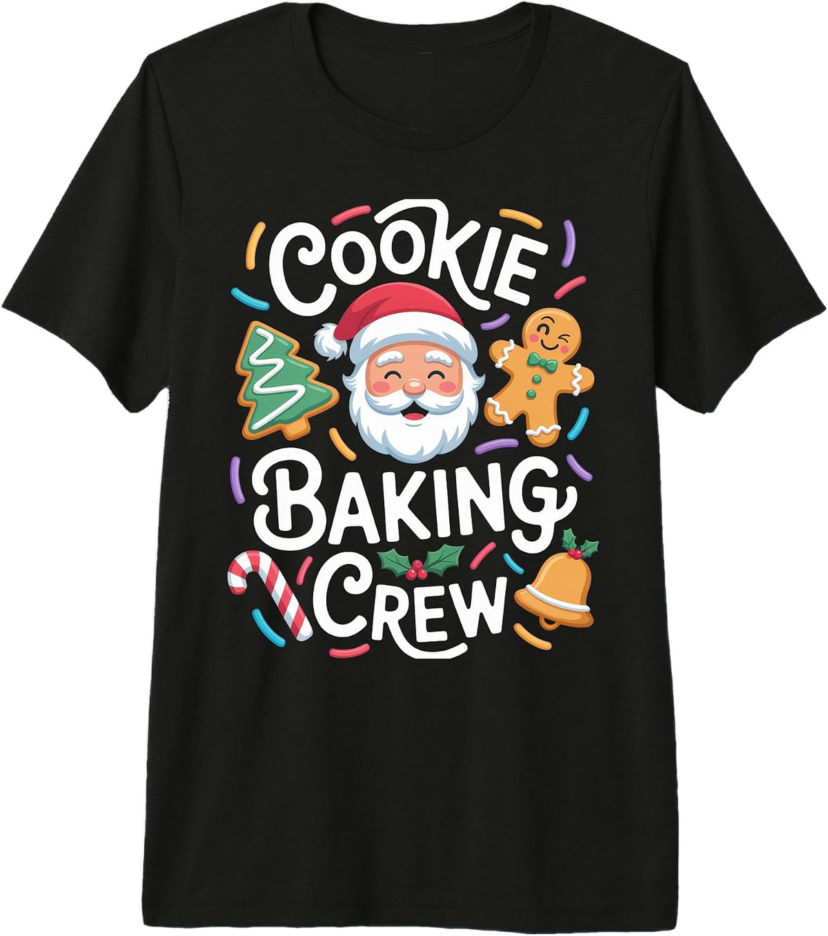 Cookie Baking Crew for Festive Bakers Christmas Spirit Premium Tri-Blend T-Shirt