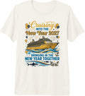 Cruising Into The New Year 2027 Family Vacation Cruise Trip Premium Tri-Blend T-Shirt