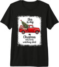 Vintage Retro Red Truck This is My Christmas Movie Watching Premium Tri-Blend T-Shirt