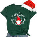 Christmas Shirts for Women Christmas Trees Shirt Xmas Trees Print Holiday Tee Tops