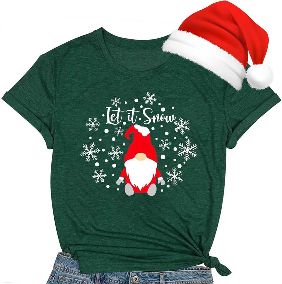 Christmas Shirts for Women Christmas Trees Shirt Xmas Trees Print Holiday Tee Tops