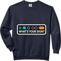 Funny Ski Skier Snowboard What's Your Sign Snowboarding Joke Comfort Colors Adult Sweatshirt