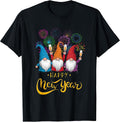 Happy New Year 2025 Gnomes Family Party New Years Eve T-Shirt