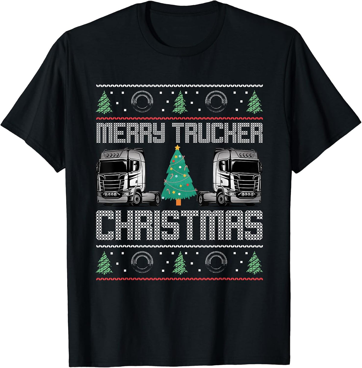 Big Rig Truck Merry Christmas Trucking Gift
