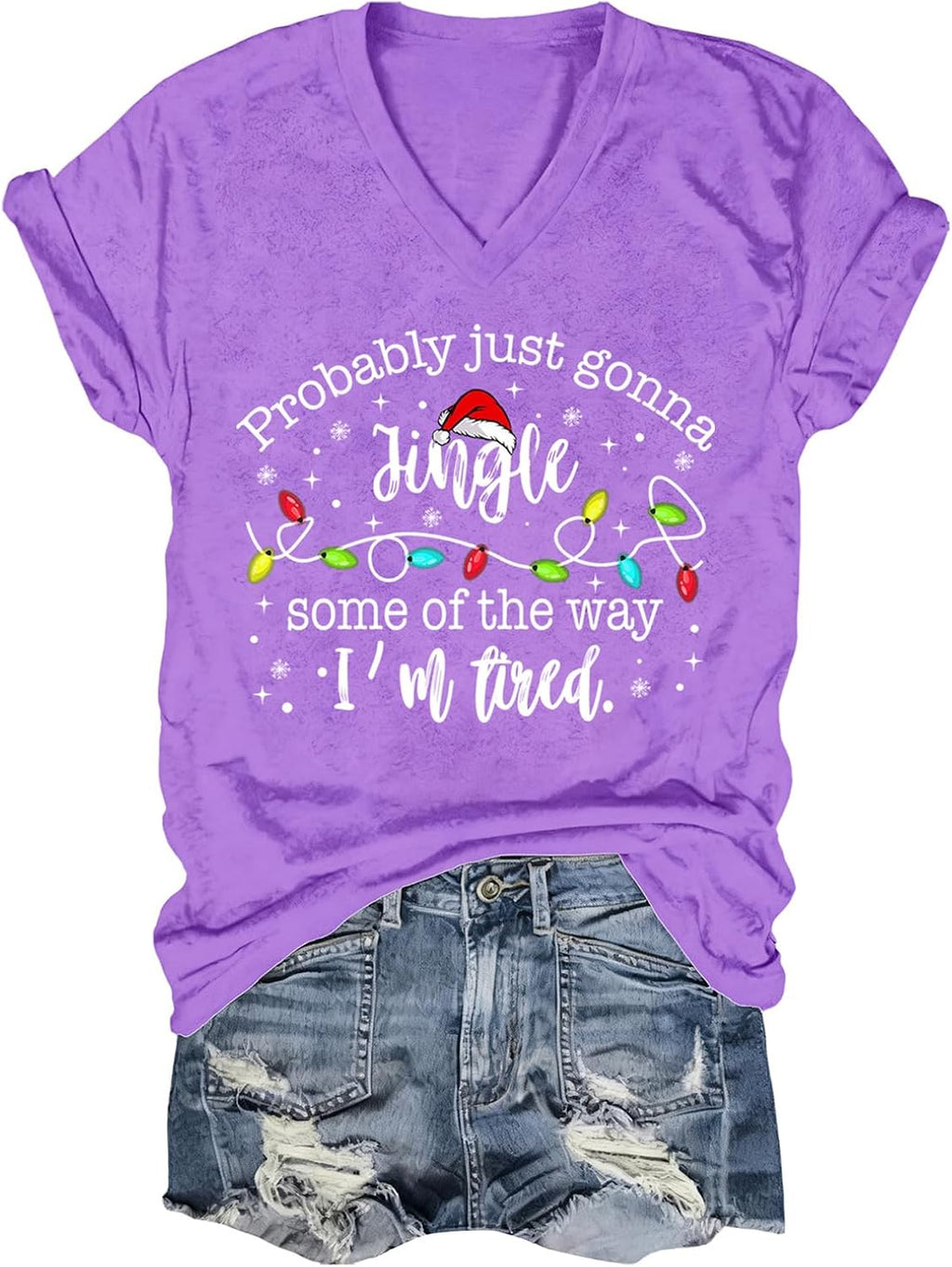 Probably Just Gonna Jingle Some of The Way I'm Tired Shirt Funny Christmas Jingle Some of The Way Shirt T-Shirt