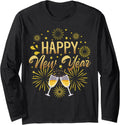 Happy New Year Family Matching Funny New Year Party Firework Long Sleeve T-Shirt