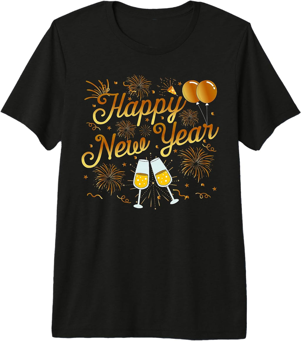 Happy New Year Family Matching Funny New Years Eve Party Premium Tri-Blend T-Shirt
