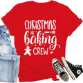 Christmas Crew Shirts for Women The Cookie Crew Printed T Shirts Cute Xmas Holiday Tee Tops