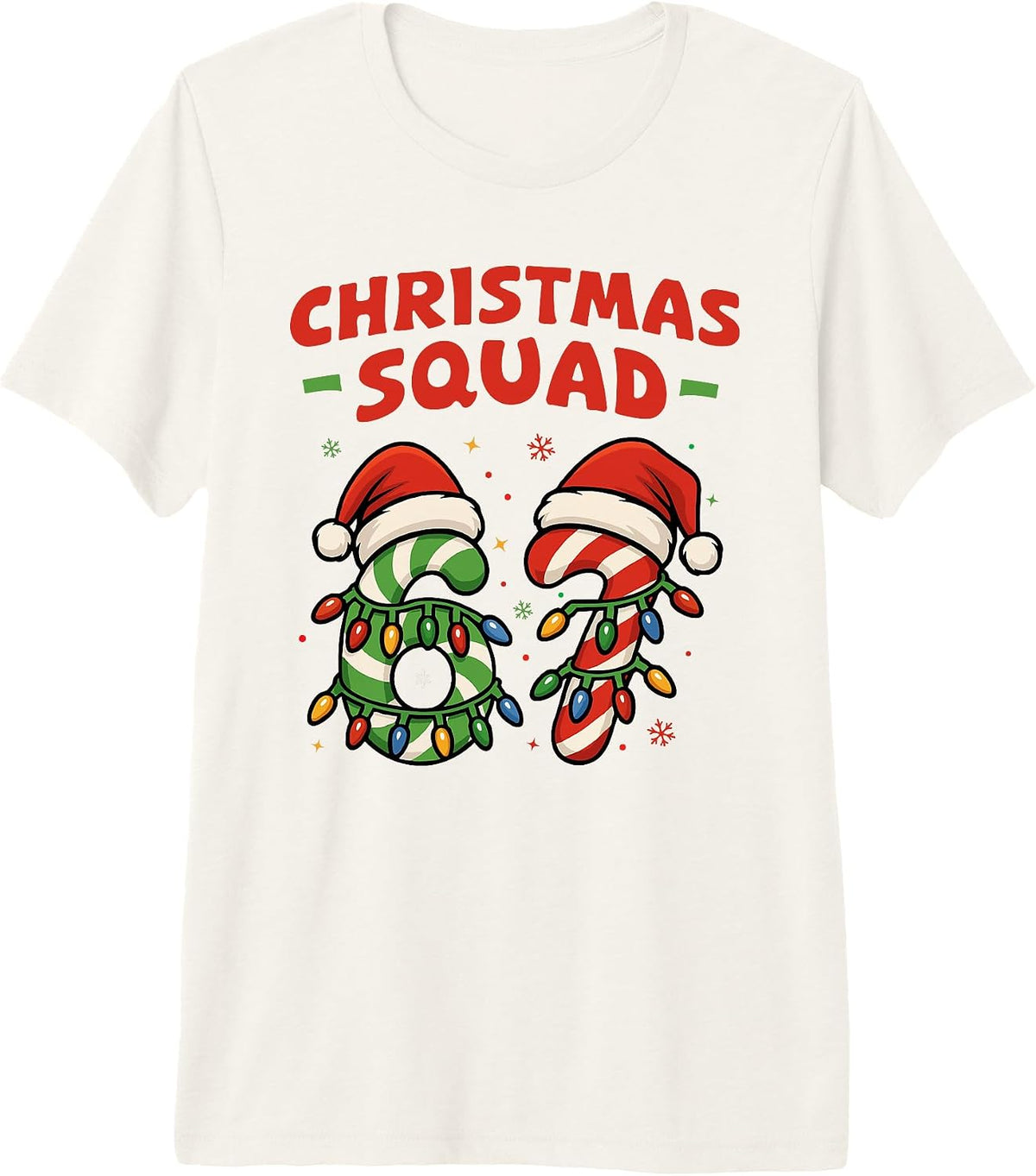 Christmas Squad 67 Shirt Funny Meme Christmas Squad Premium Tri-Blend T-Shirt