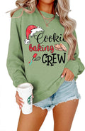 Women Christmas Sweatshirt Cookie Baking Crew Shirt