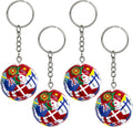 2026 World Soccer Cup Keychain, World Flags Football Keychain for Fan Gifts, Party Favors Unisex