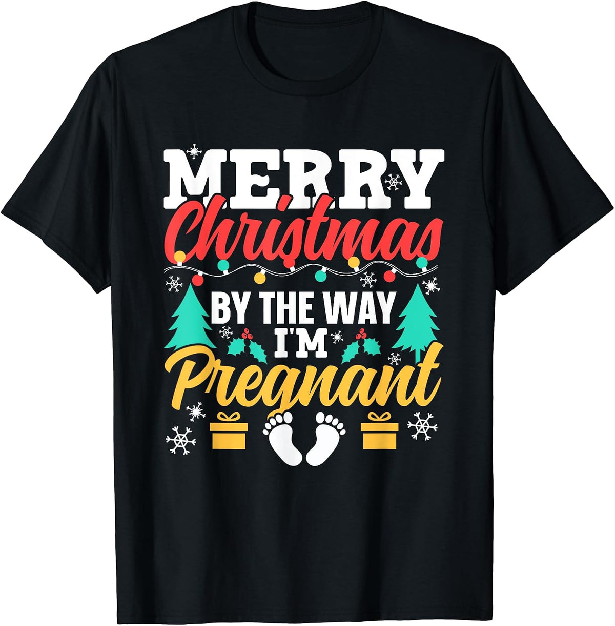 New Pregnant Announcing Women Christmas Pregnancy