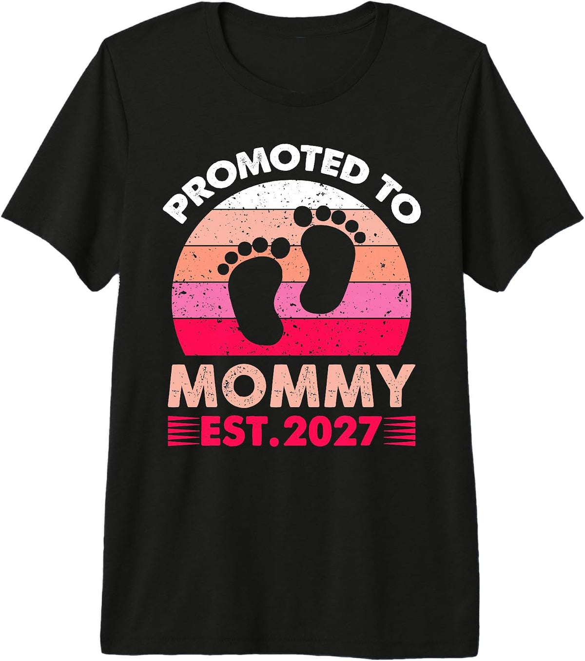 Vintage Retro First Time Mom 2027 Cute Promoted to Mom 2027 Premium Tri-Blend T-Shirt