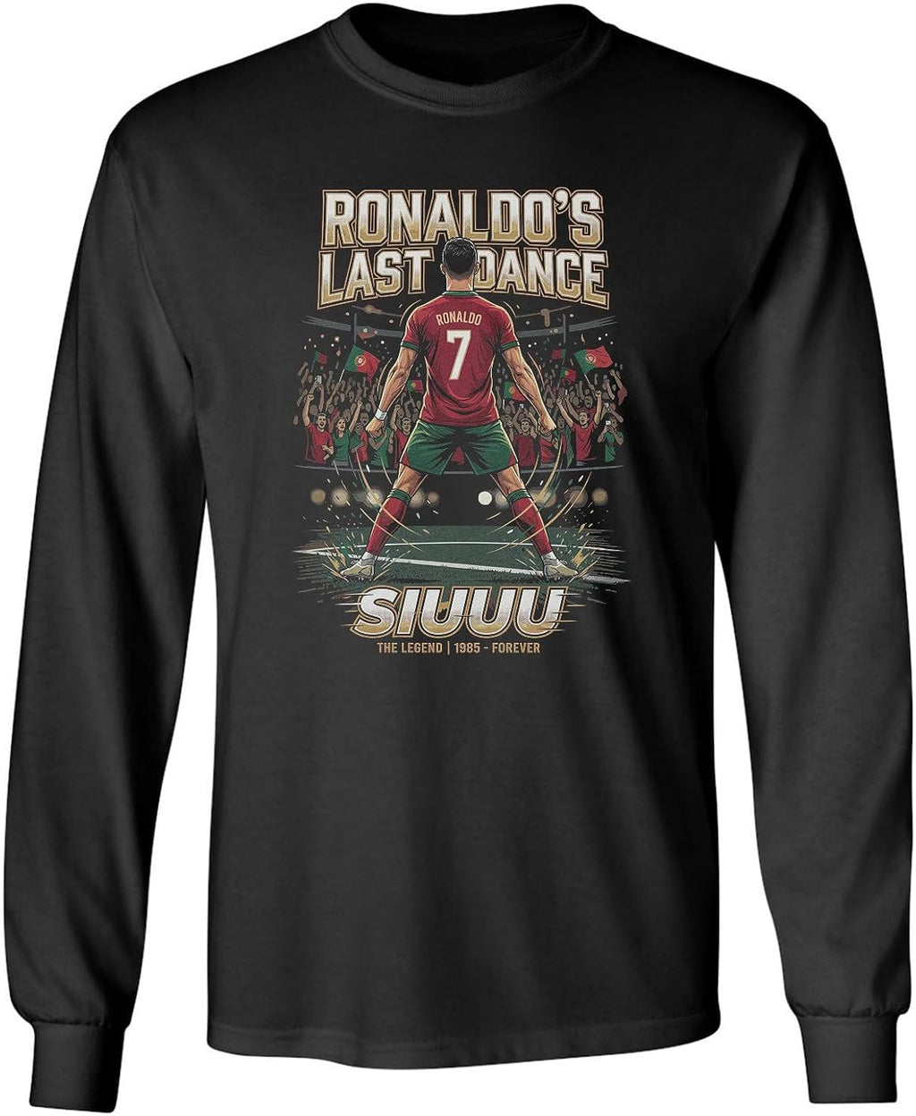 Ronaldo's Last Dance 2026 Portugal Soccer Fans Long Sleeve Unisex